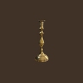 Vintage Brass Candlestick with Round Base
